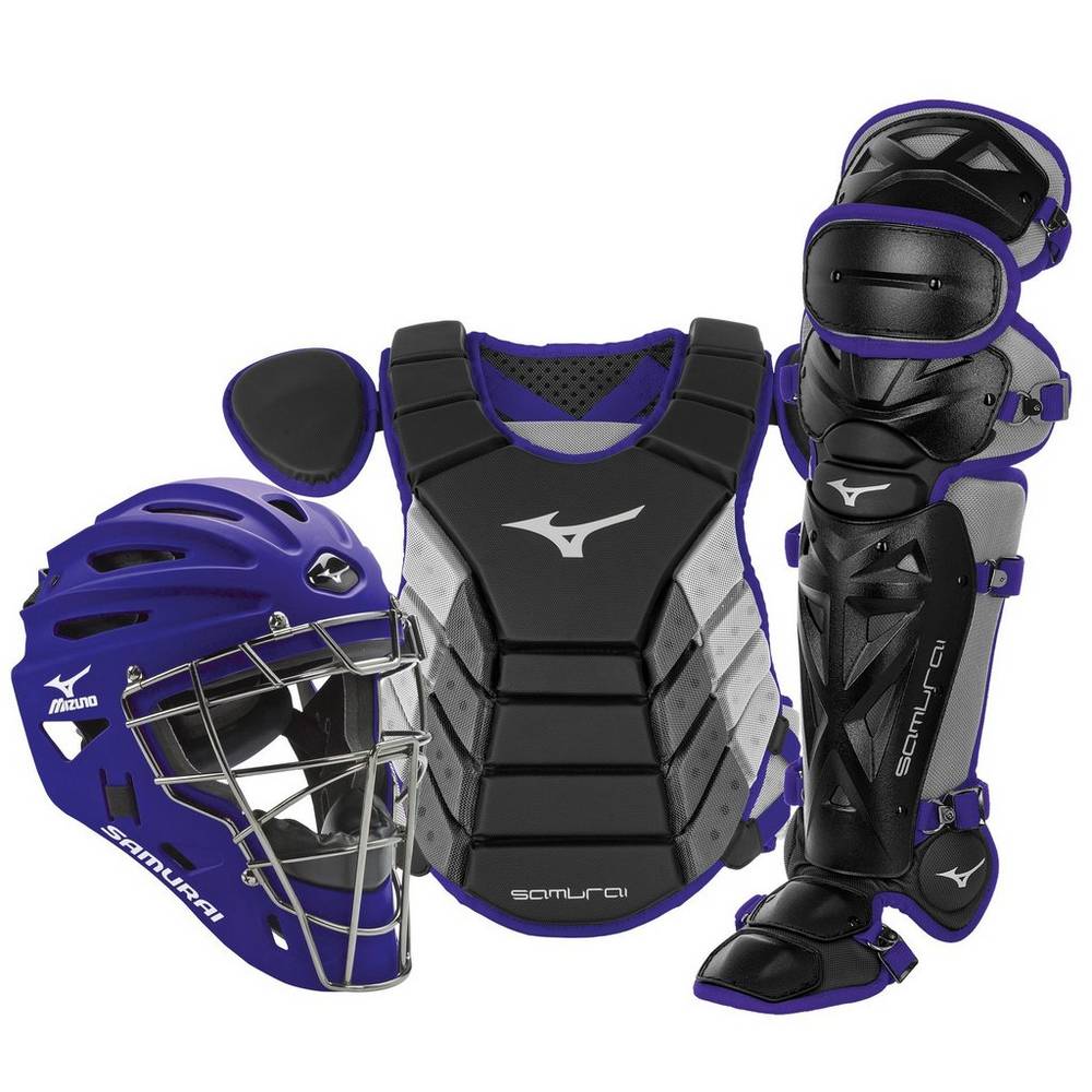 Catchers Gear Mizuno Baseball Samurai Adult 15" Boxed - Homem - Pretas/Roxo - QMIWD0853